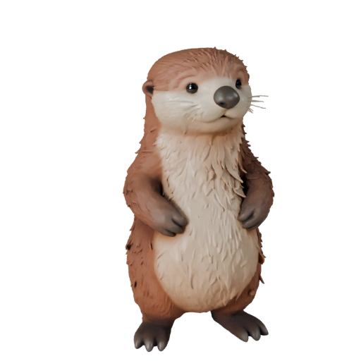 Modèle 3D de Loutre de Mer Dessin Animé - Asset Stylisé pour Animation | PBR
