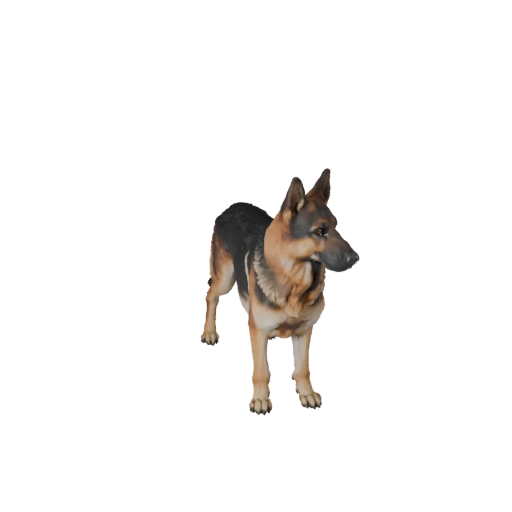 Realistischer Deutscher Schäferhund 3D-Modell - Rigged PBR Asset für Spiele
