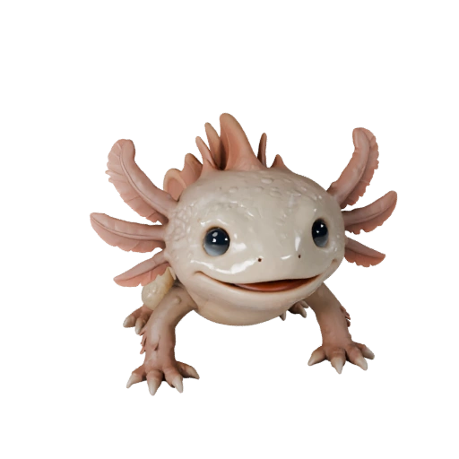 Modello 3D Axolotl per Unity - Asset Pronto per il Gioco, FBX | Royalty-Free