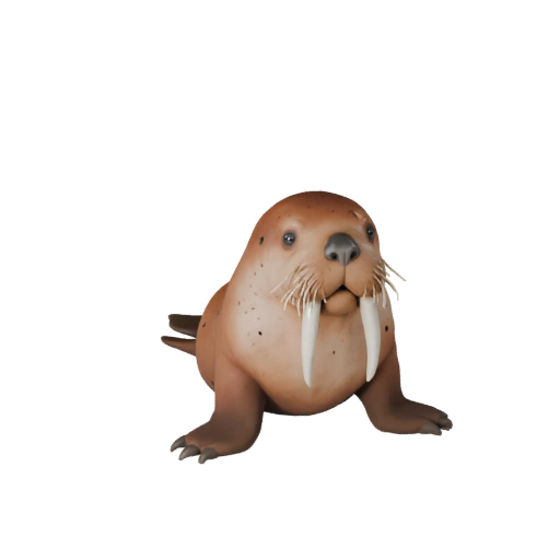 Walross 3D Modell für Unity - Spielfertiges Asset, FBX | Lizenzfrei
