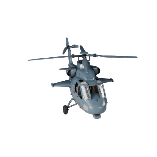 Apache-inspirierter Angriffshelikopter 3D-Modell für Unity