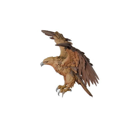 Modelo 3D de Águila Real para Unity - Asset Listo para Juego, FBX | PBR