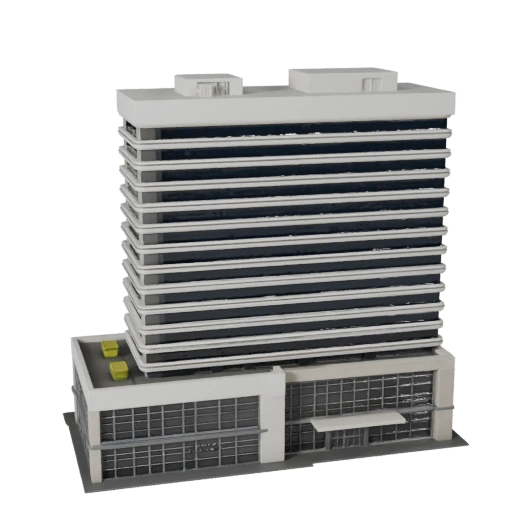 Complexe de bureaux commerciaux Modèle 3D - Actif Archviz réaliste