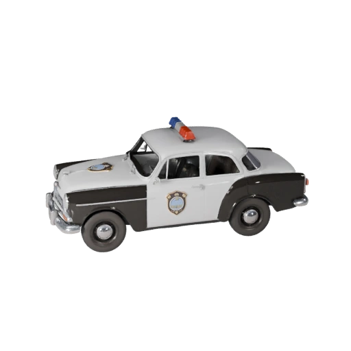 Voiture de police vintage 3D pour Unity - Asset temps réel