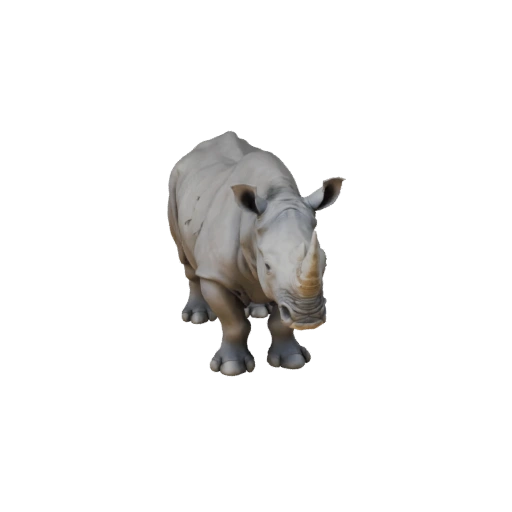 Modello 3D Rinoceronte Bianco per Blender - Asset PBR con Texture