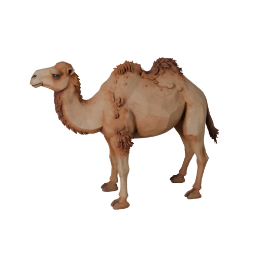 Low Poly Dromedar 3D Modell - Unity Game Asset mit FBX
