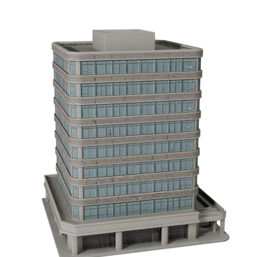 Modelo 3D Imprimible de Oficina de Correos STL - Activo a Escala Imprimible
