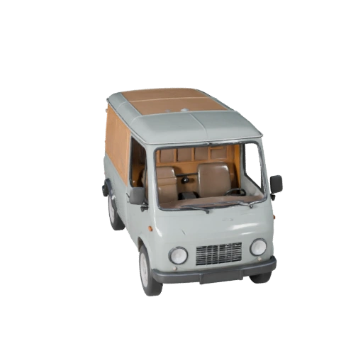 Oldtimer Lieferwagen 3D Modell für Blender & Spiele - PBR