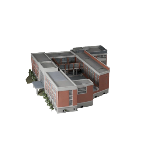 Modèle 3D de bâtiment scolaire haute poly pour Archviz pour l'architecture