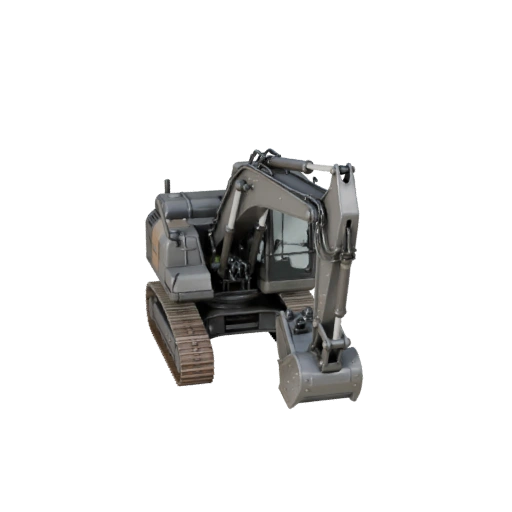 Modelo 3D de Miniexcavadora para Blender - PBR Realista