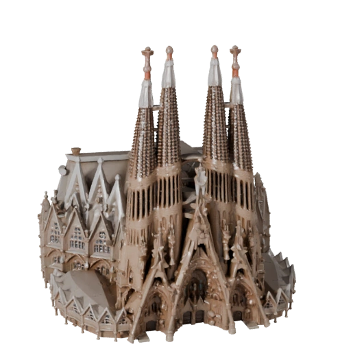 Sagrada Familia 3D Modell - Realistisches Archviz Asset