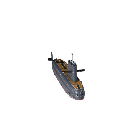 Modelo 3D de Submarino para Blender y Juegos - Asset PBR