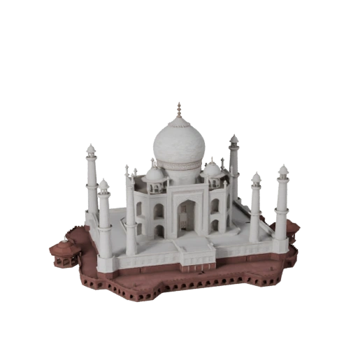 Taj Mahal 3D Modell für Blender - Render-Asset für Architektur