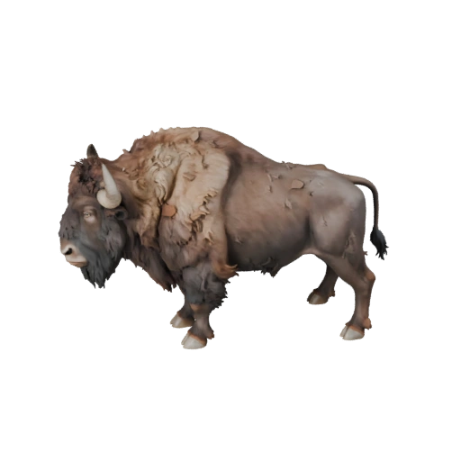 نموذج ثلاثي الأبعاد لـ Bison لـ Blender - أصل PBR مع نسيج | مجاني للاستخدام