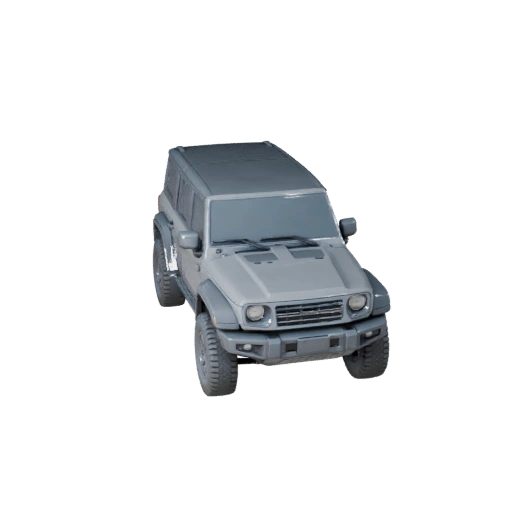 Utility SUV 3D Modell für Unity - Low Poly Game Asset