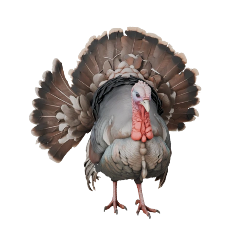 Pavo Realista 3D Model - Asset PBR Rigged para Juegos | PBR