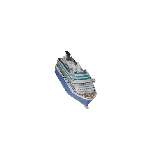 Modelo 3D de Crucero Listo para Juegos para Juegos en Tiempo Real - PBR