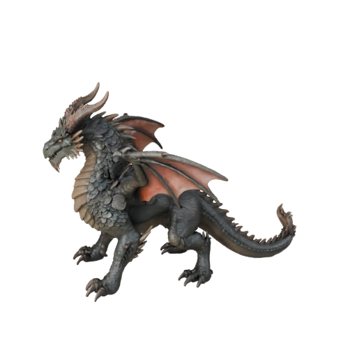 Modèle 3D Dragon de Tempête Réaliste - Asset PBR Riggué pour Jeux