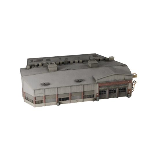 Hohe Poly Stahlwerk 3D-Modell für Archviz für Architektur