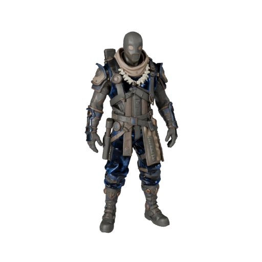 Modelo de Personaje Superviviente de Asalto Post-Apocalíptico - Articulado