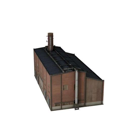 3D-Modell eines Kraftwerks - Realistisches Archviz-Asset für Architektur