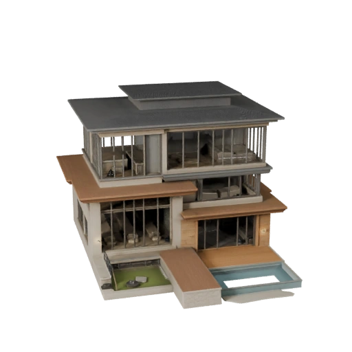 Villa de Lujo Imprimible STL Modelo 3D - Activo de Escala Imprimible