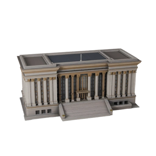 Rathaus 3D-Modell für Unreal - Echtzeit-UE-Asset für Echtzeit