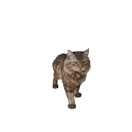 Sibirische Katze 3D-Modell für Unity - Spielfertiges Asset, FBX | PBR