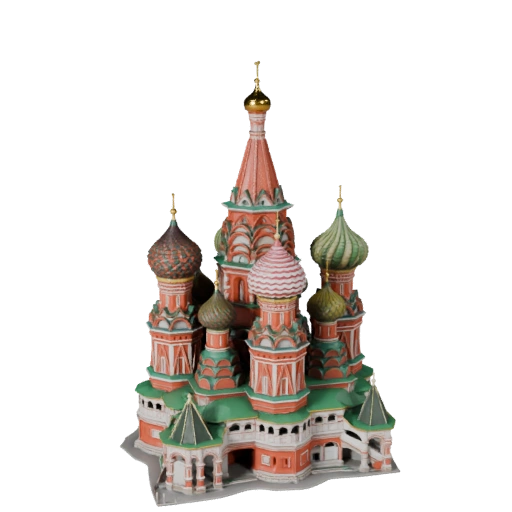 Cathédrale Saint-Basile Modèle 3D pour Blender - Asset de Rendu