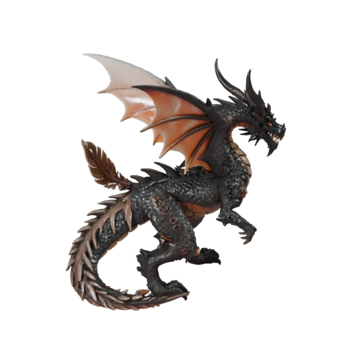 Dragon d'os Modèle 3D pour Unity - Asset prêt pour le jeu, FBX | PBR