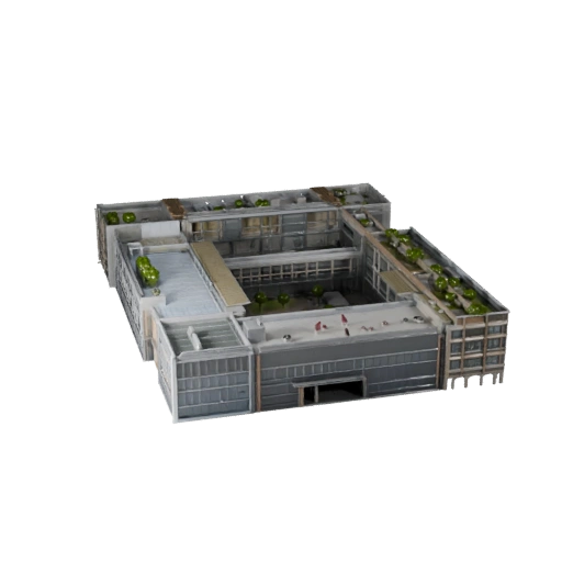 Modèle 3D de Bureau de Campus Technologique pour Blender - Asset de Rendu