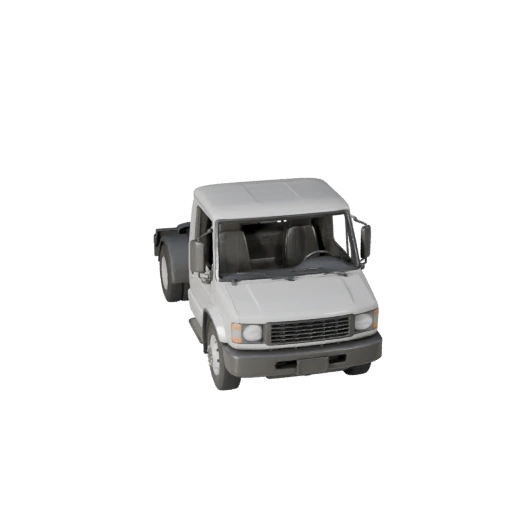 Modello 3D Camion Frigorifero per Unity - Gioco Low Poly