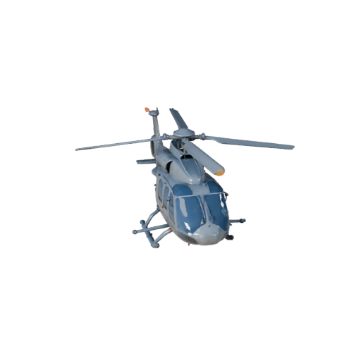 نموذج طائرة هليكوبتر إنقاذ ثلاثي الأبعاد لبرنامج Blender والألعاب - PBR