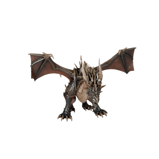 Dragon d'os réaliste Modèle 3D - Actif PBR Riggué pour Jeux