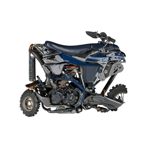 Yamaha-inspiriertes Dirtbike 3D-Modell - Hohe Poly PBR-Asset