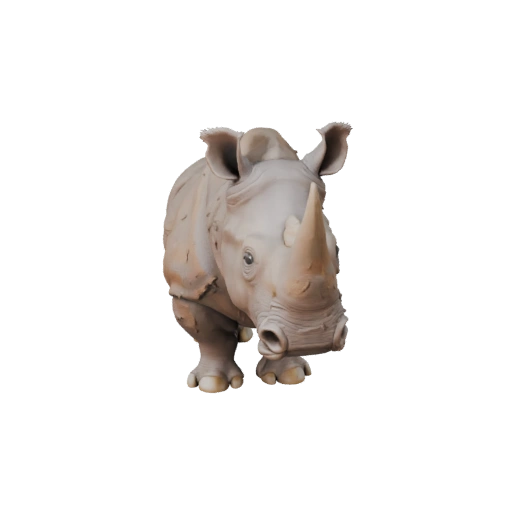 Modèle 3D de Rhinocéros Haute Poly - Atout STL Détaillé pour Impression