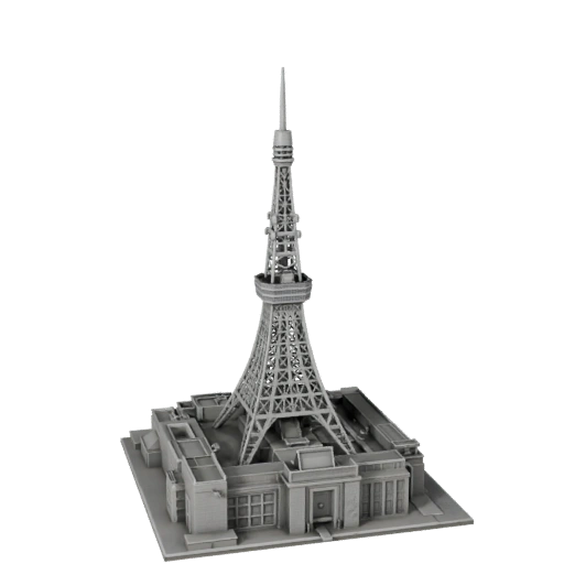 Modèle 3D STL Imprimable de la Tour de Tokyo - Atout d'Échelle Imprimable