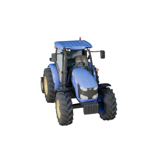 Landwirtschaftlicher Traktor 3D-Modell für Blender & Spiele - Realistisch PBR