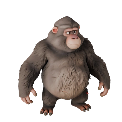 Modèle 3D de Babouin pour Blender - Asset PBR avec Textures | Libre de Droits