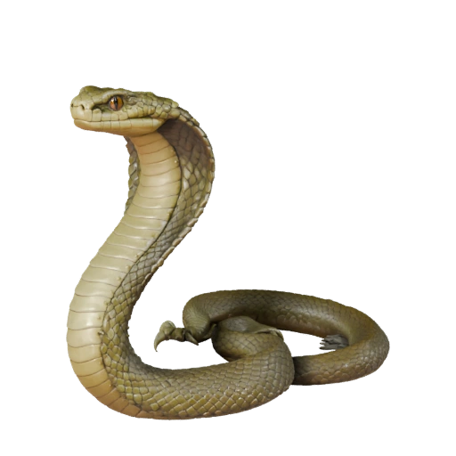 Modelo 3D Rey Cobra Alto Poligonaje - Detallado STL para Impresión