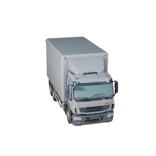 Camion Frigorifero Modello 3D per Blender e Giochi - PBR