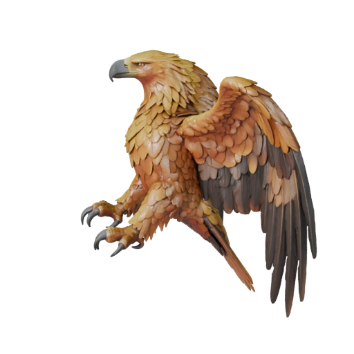 Águila Real 3D Model para Blender - Asset PBR con Texturas