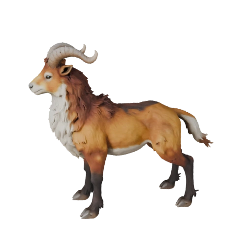Modelo 3D de Gacela para Unity - Asset Listo para Juego, FBX | Libre de Regalías