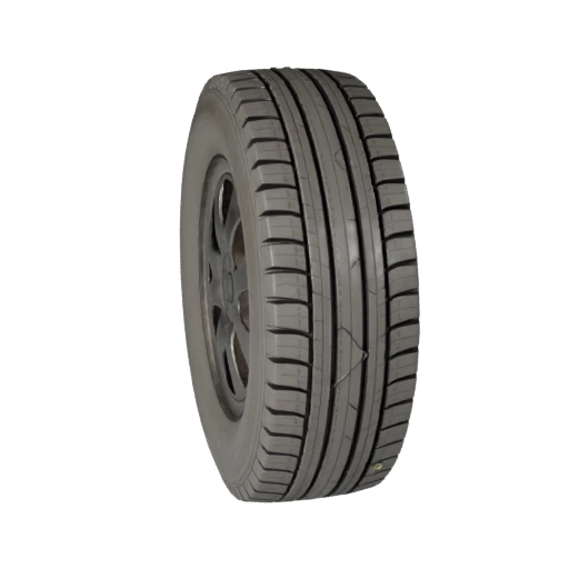 Spielbereiter Autoreifen 3D-Modell für Echtzeitnutzung PBR-Asset