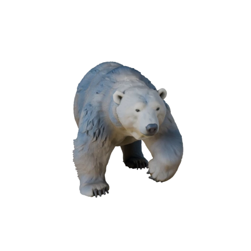 Modelo 3D Realista de Oso Polar - Activo PBR Riggeado para Juegos