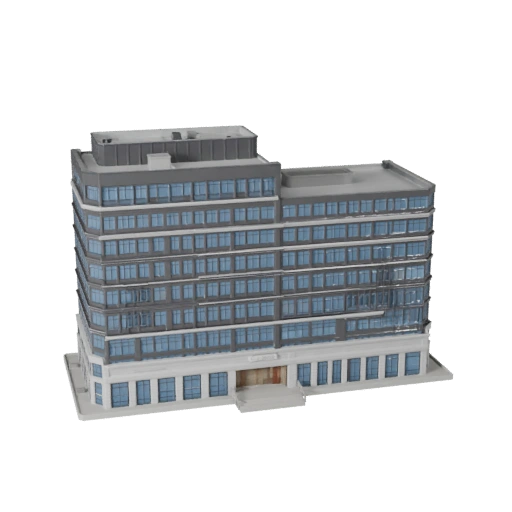 Korporativer Hauptsitz 3D-Modell für Blender - Render-Asset