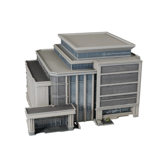 Hohes Poly Elektrisches Umspannwerk 3D-Modell für Archviz