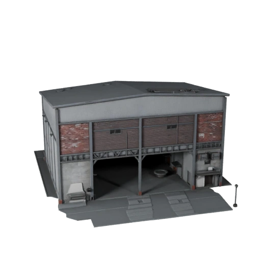Modello 3D Edificio Birrificio per Unreal - Asset Realtime