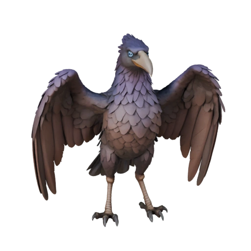 Realistischer Rabe 3D Modell - Rigged PBR Asset für Spiele | Lizenzfrei