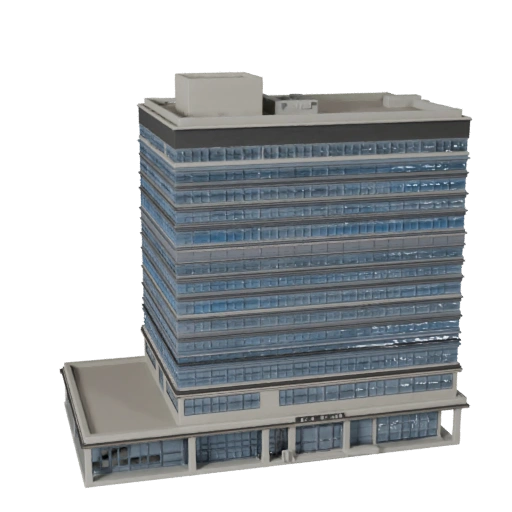 Modelo 3D de Oficina de Correos - Activo Realista de Archviz para Arquitectura